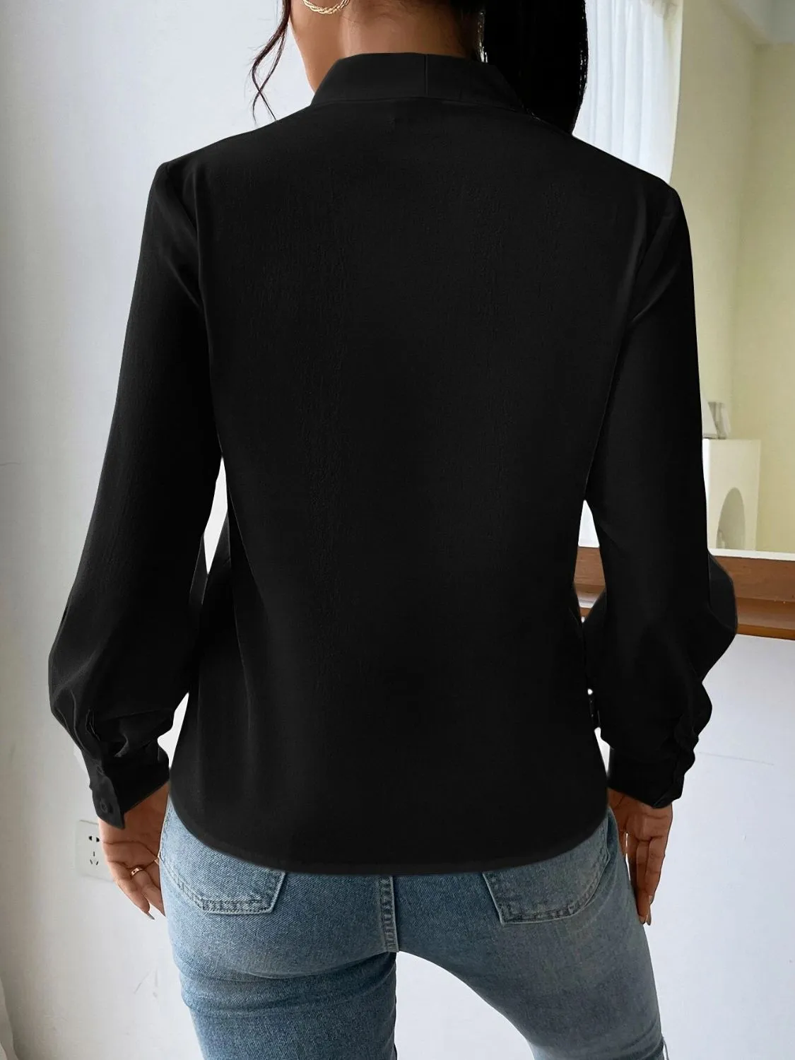 Hazel Blues® |  V Neck Long Sleeve Top