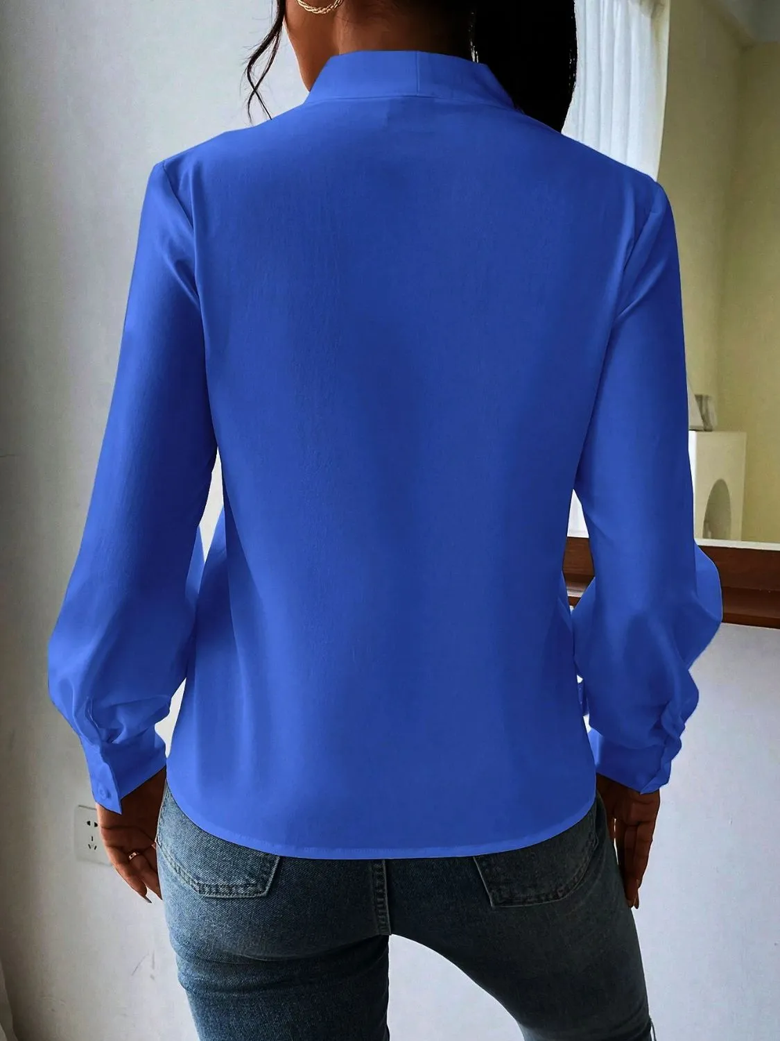 Hazel Blues® |  V Neck Long Sleeve Top