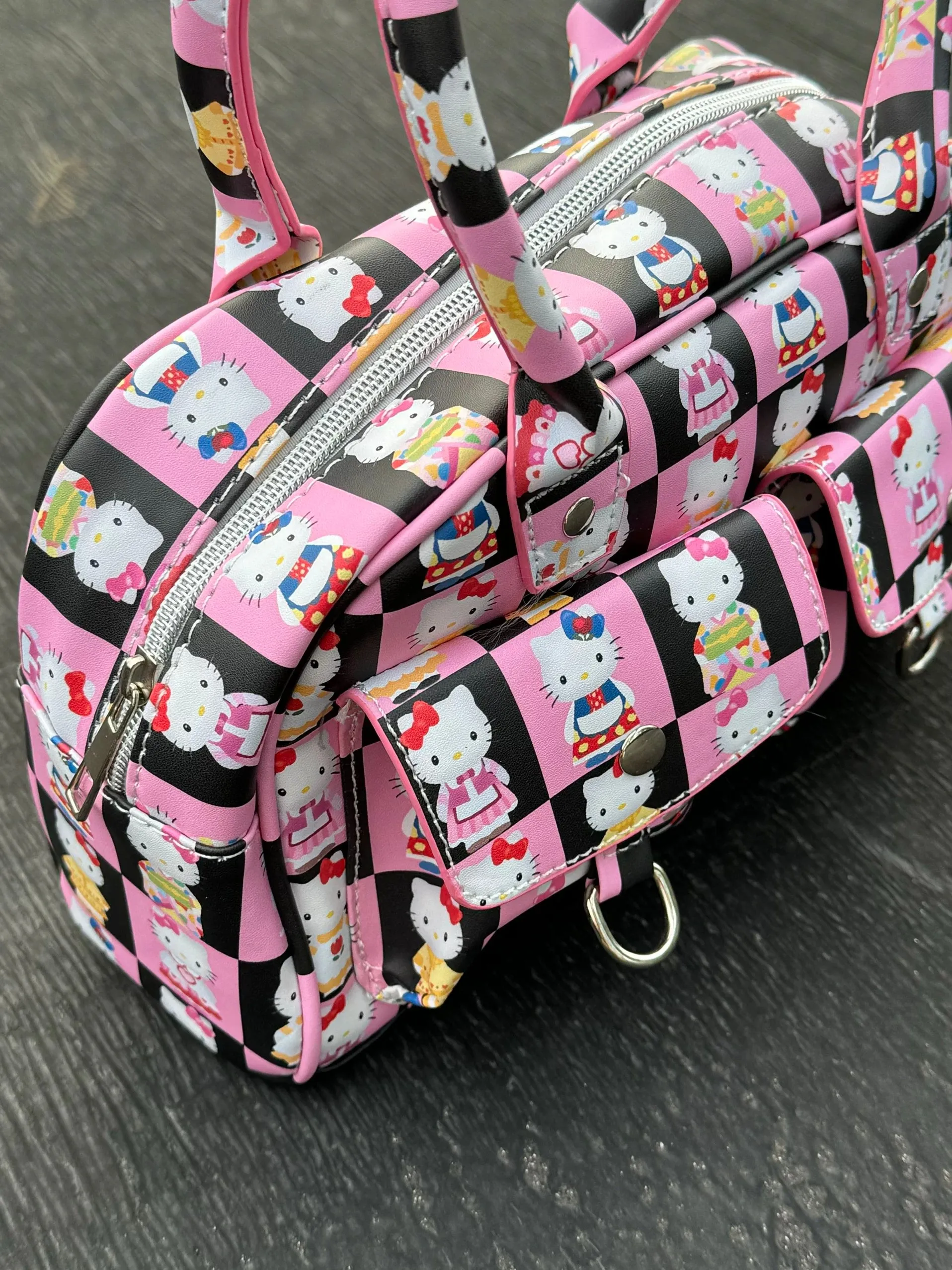Hello Kitty Printed Boston Bag