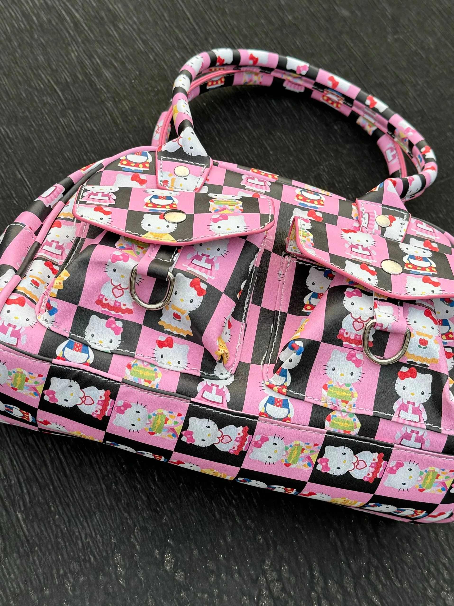 Hello Kitty Printed Boston Bag