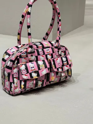 Hello Kitty Printed Boston Bag