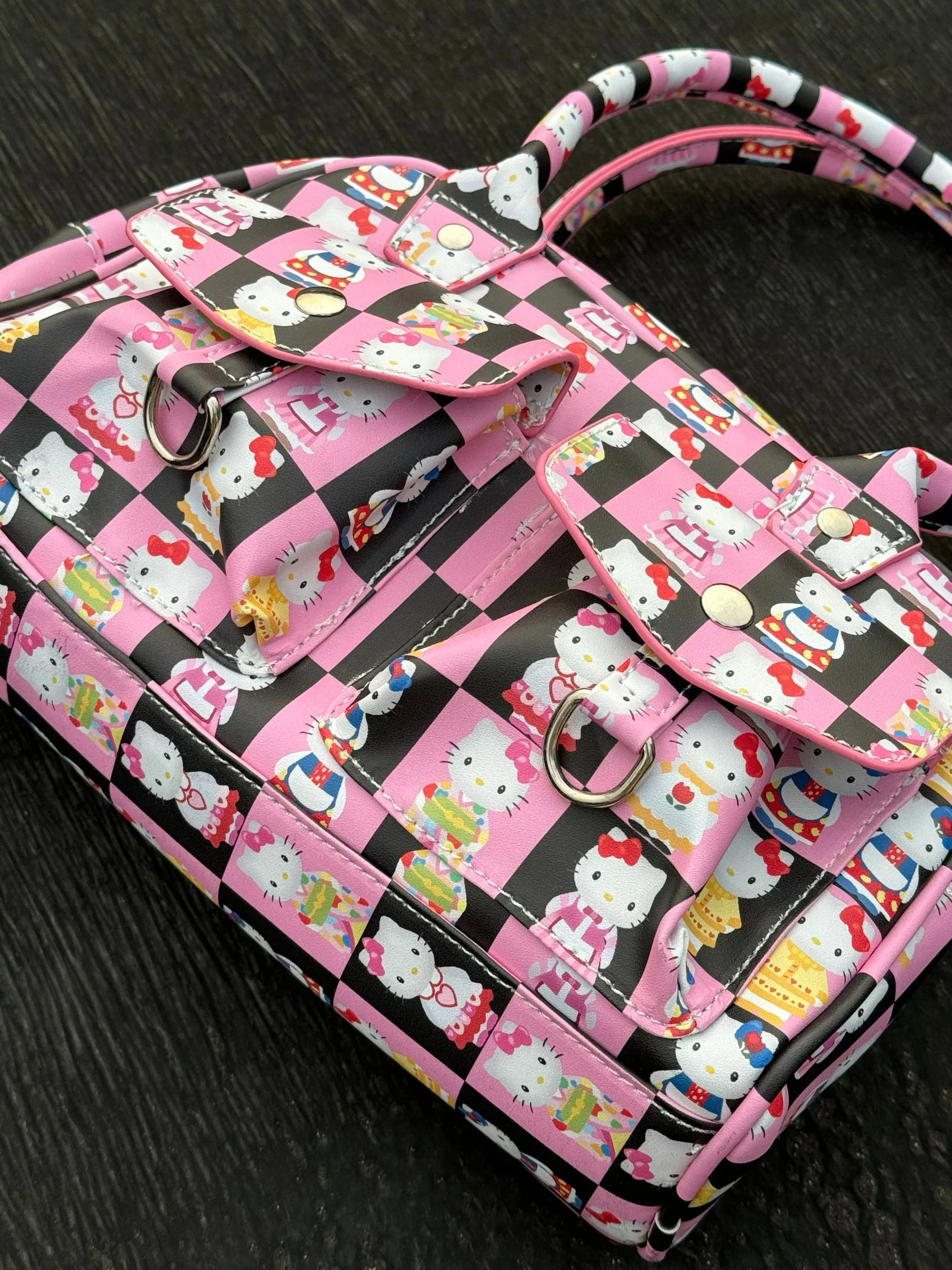 Hello Kitty Printed Boston Bag