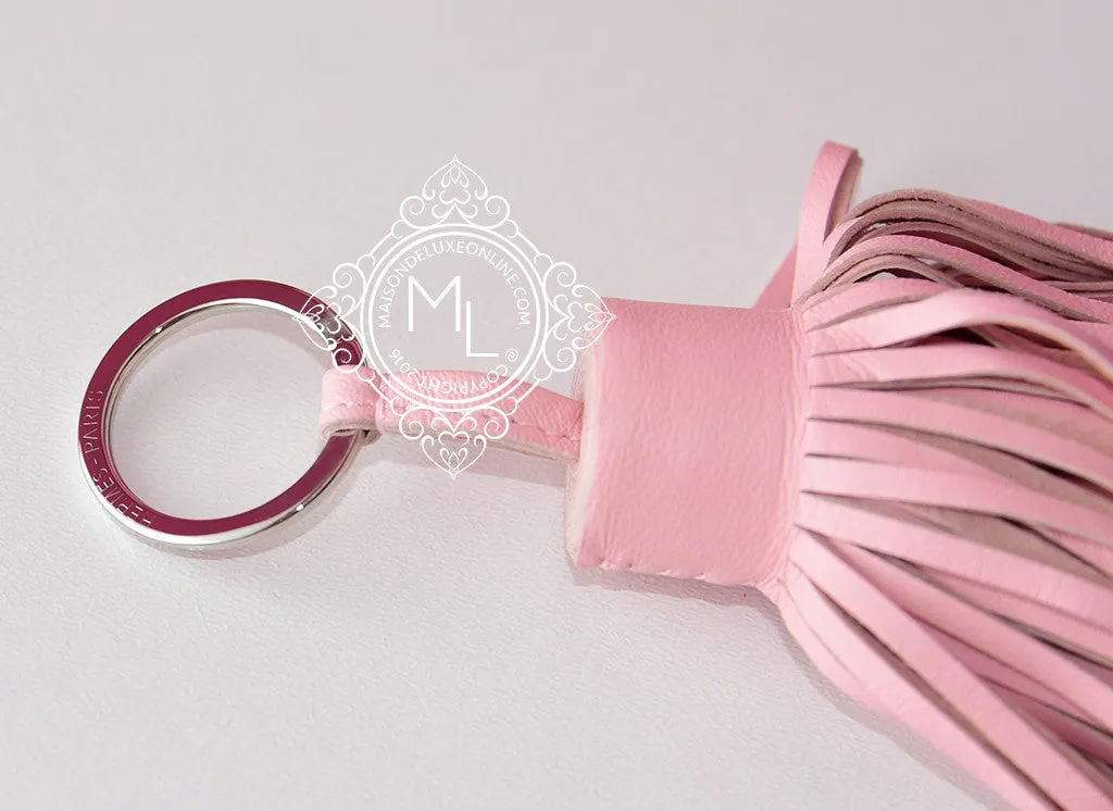 Hermes Rose Sakura Carmen Alto Keychain Bag Charm