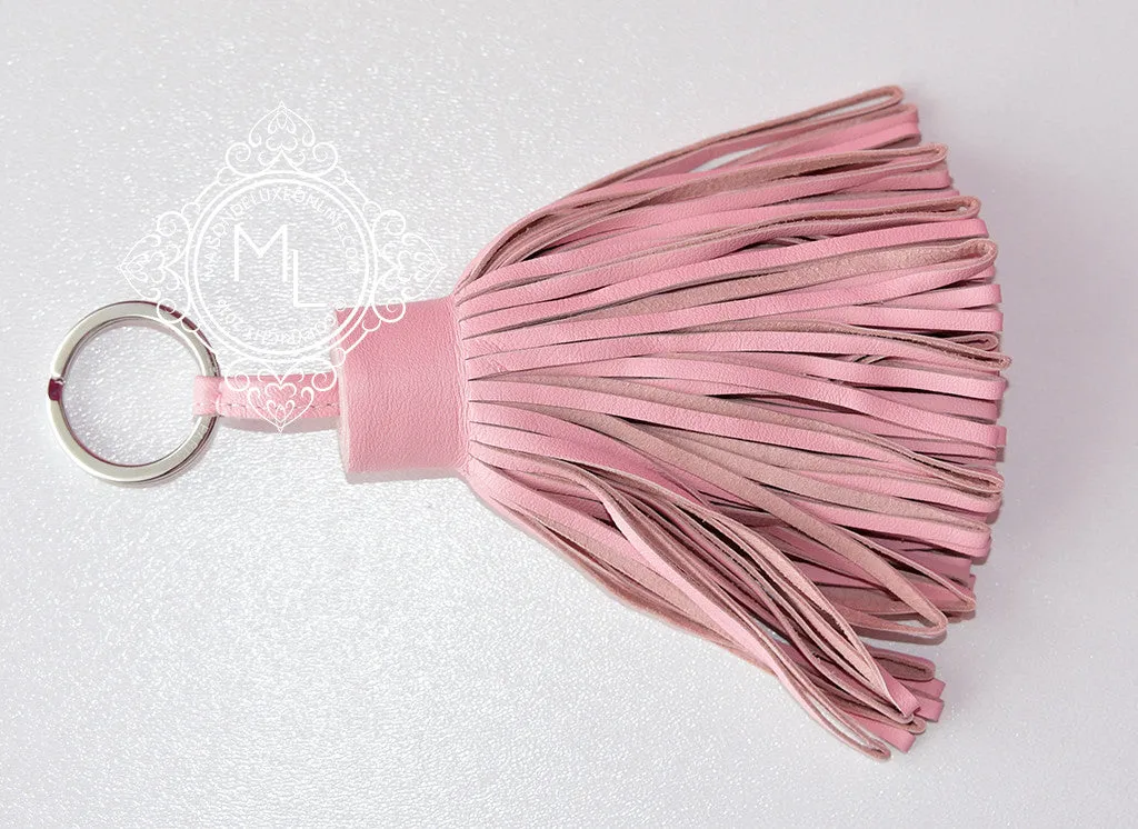 Hermes Rose Sakura Carmen Alto Keychain Bag Charm