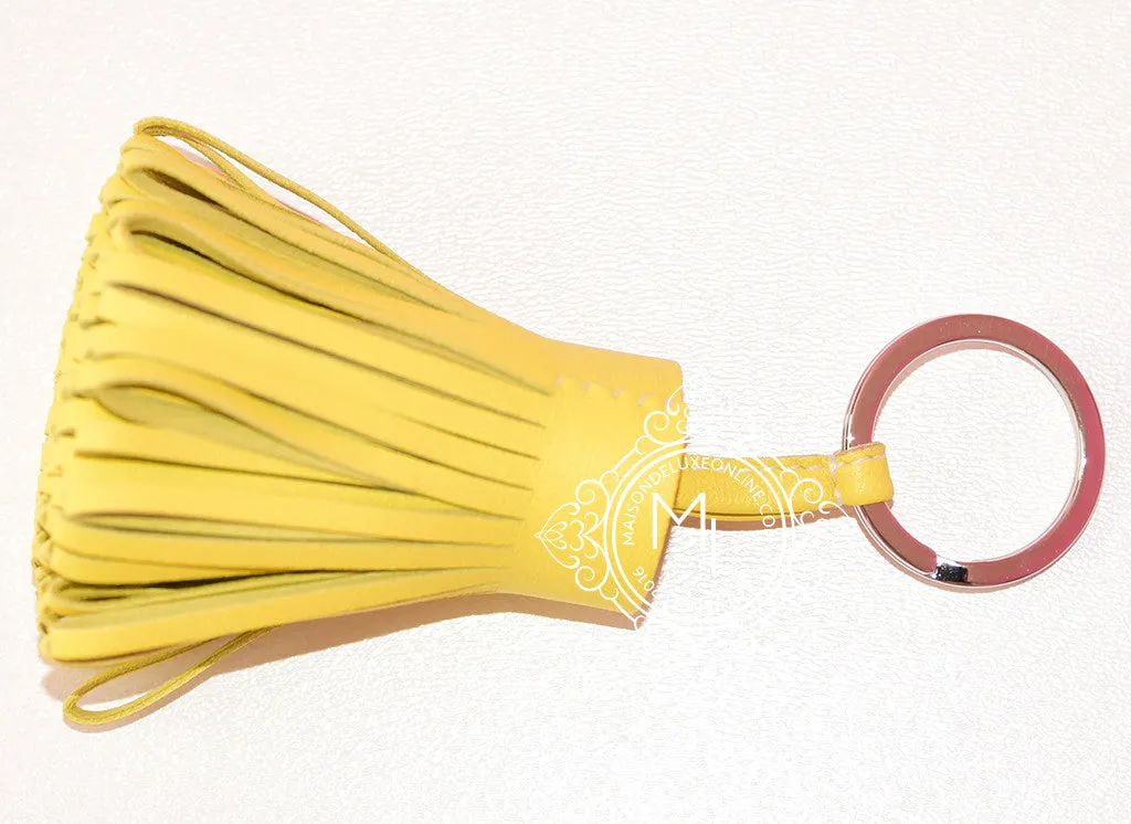Hermes Soufre Yellow Carmen Keychain Bag Charm