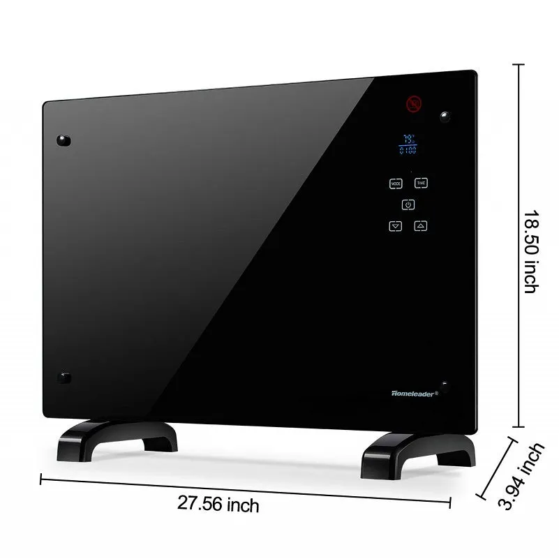 Homeleader Electric Space Heater 1500 Watt Panel Heaters with Remote Control