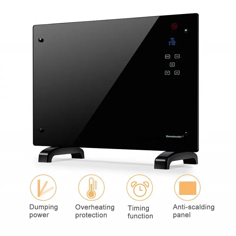 Homeleader Electric Space Heater 1500 Watt Panel Heaters with Remote Control