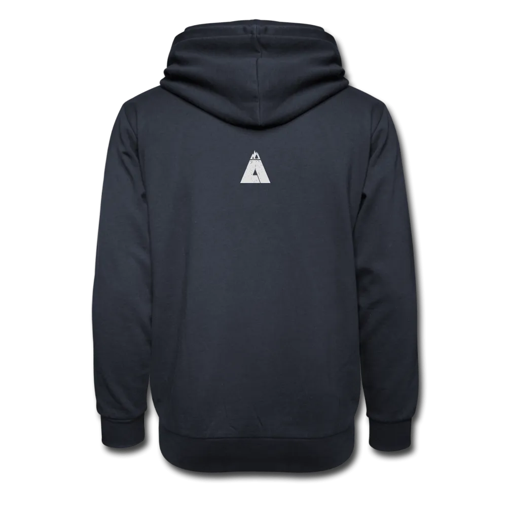 In The Mountains We Trust Shawl Collar Hoodie