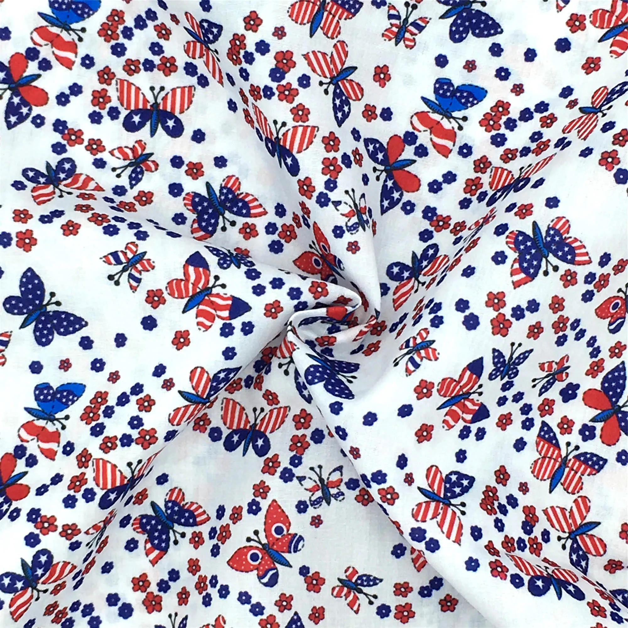 Independence Day (4 of july) Theme Printed Fabric