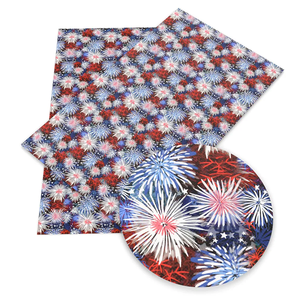 Independence Day (4 of july) Theme Printed Fabric