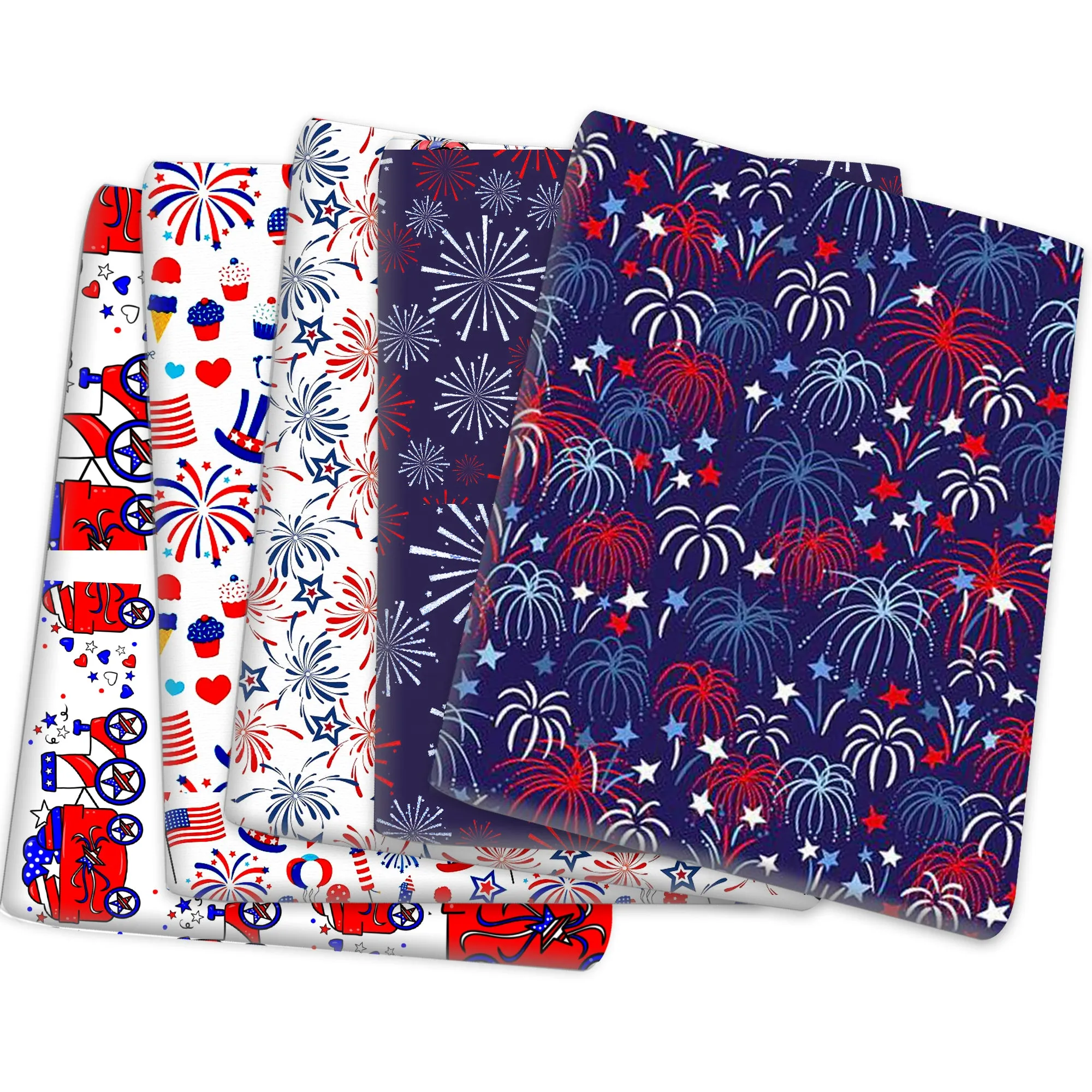 Independence Day (4 of july) Theme Printed Fabric