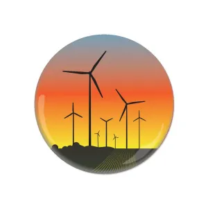 Iowa Wind Turbine Button