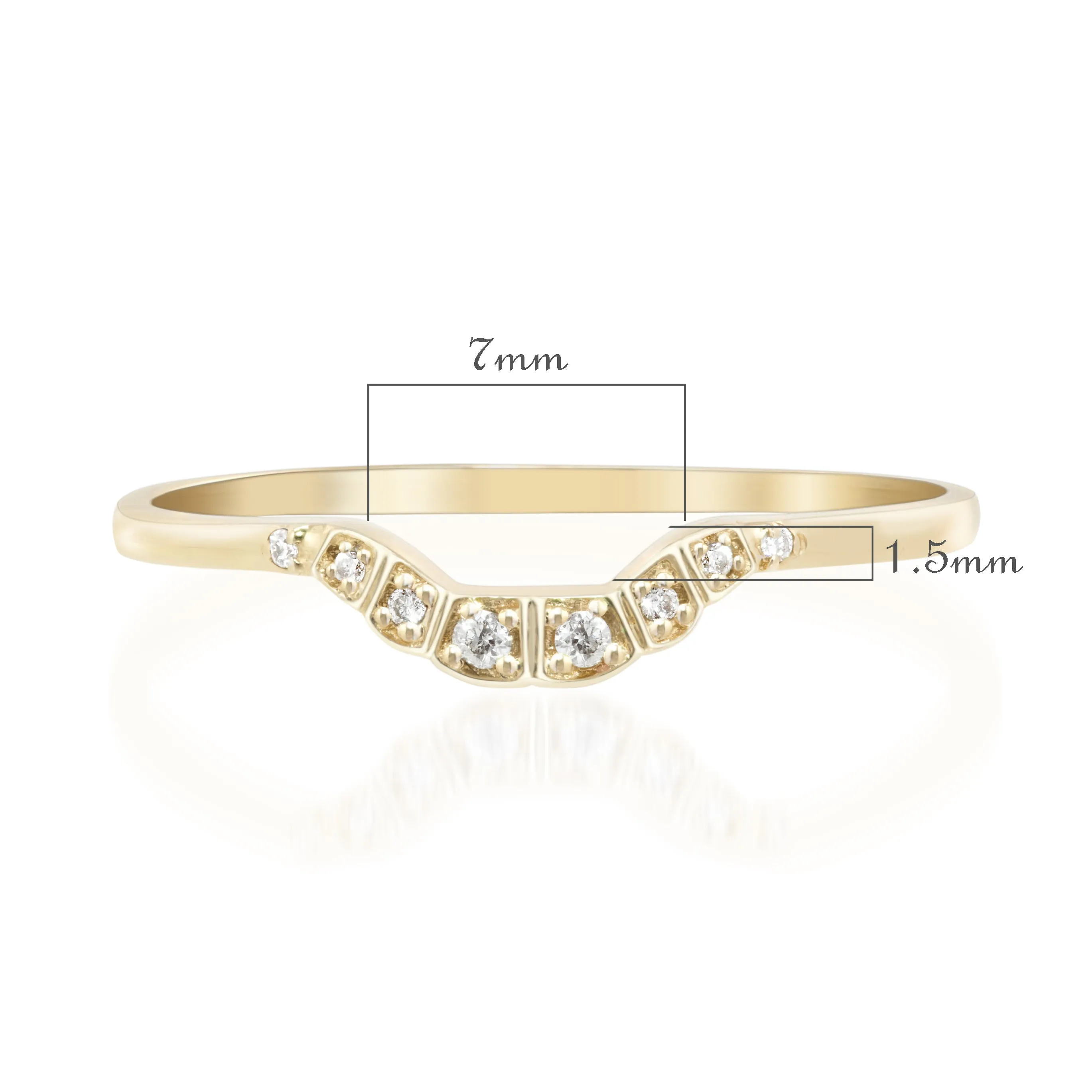 Isabel's Curved Ring
