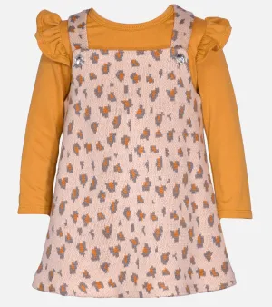 Janie Animal Print Jumper Dress Set