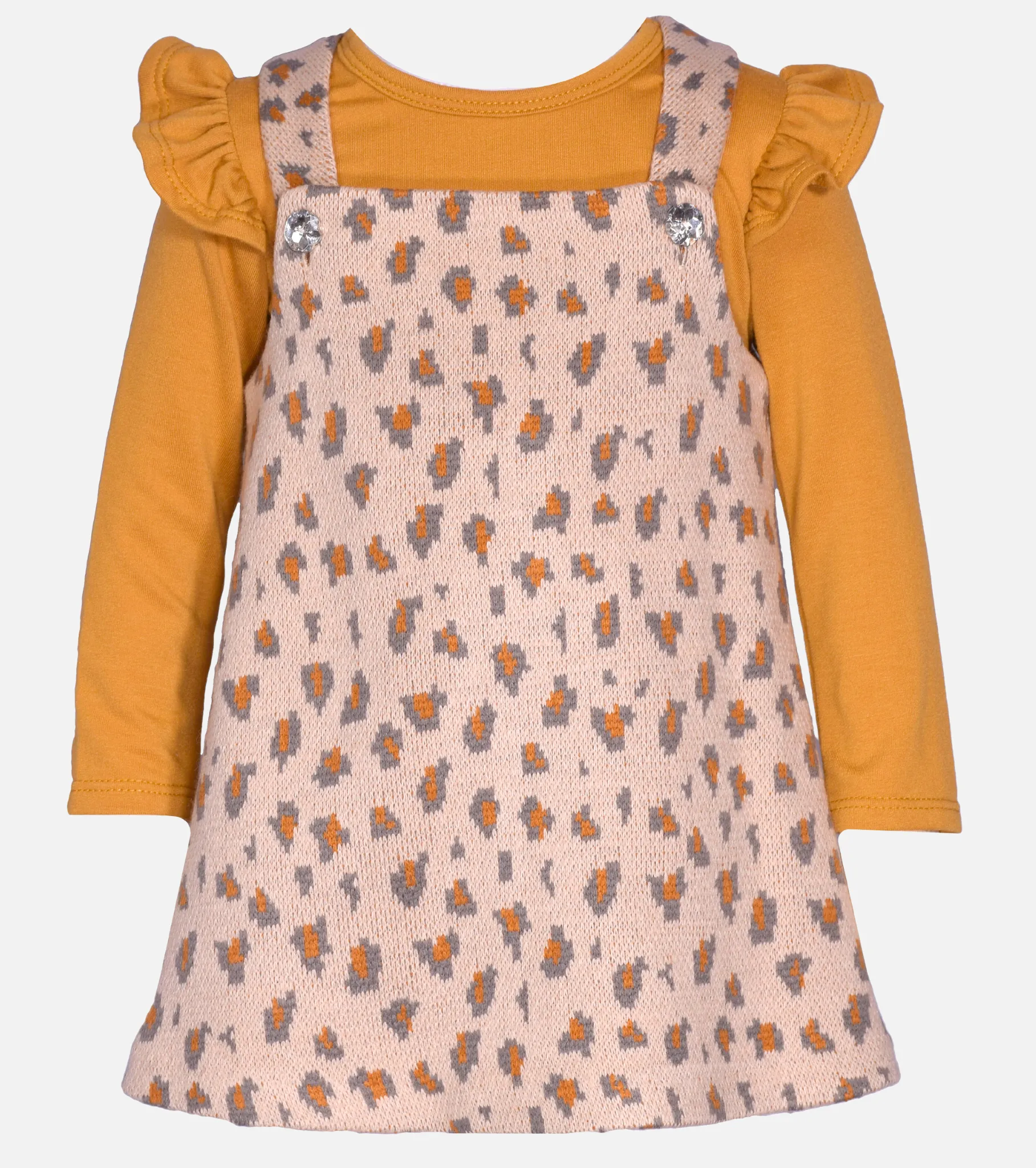 Janie Animal Print Jumper Dress Set