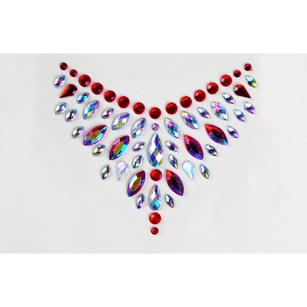 Jewel butterfly crystal body tattoo stickers