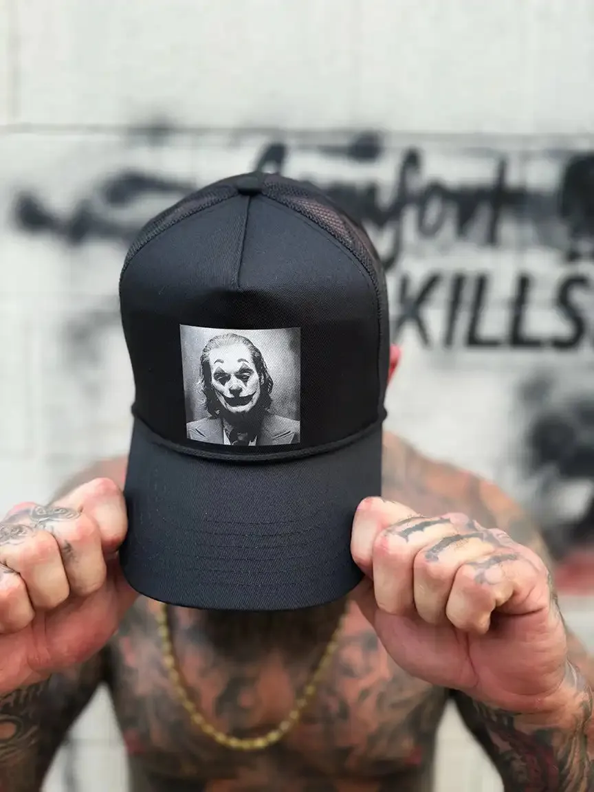 JOKER CURVED BILL BLACK HAT