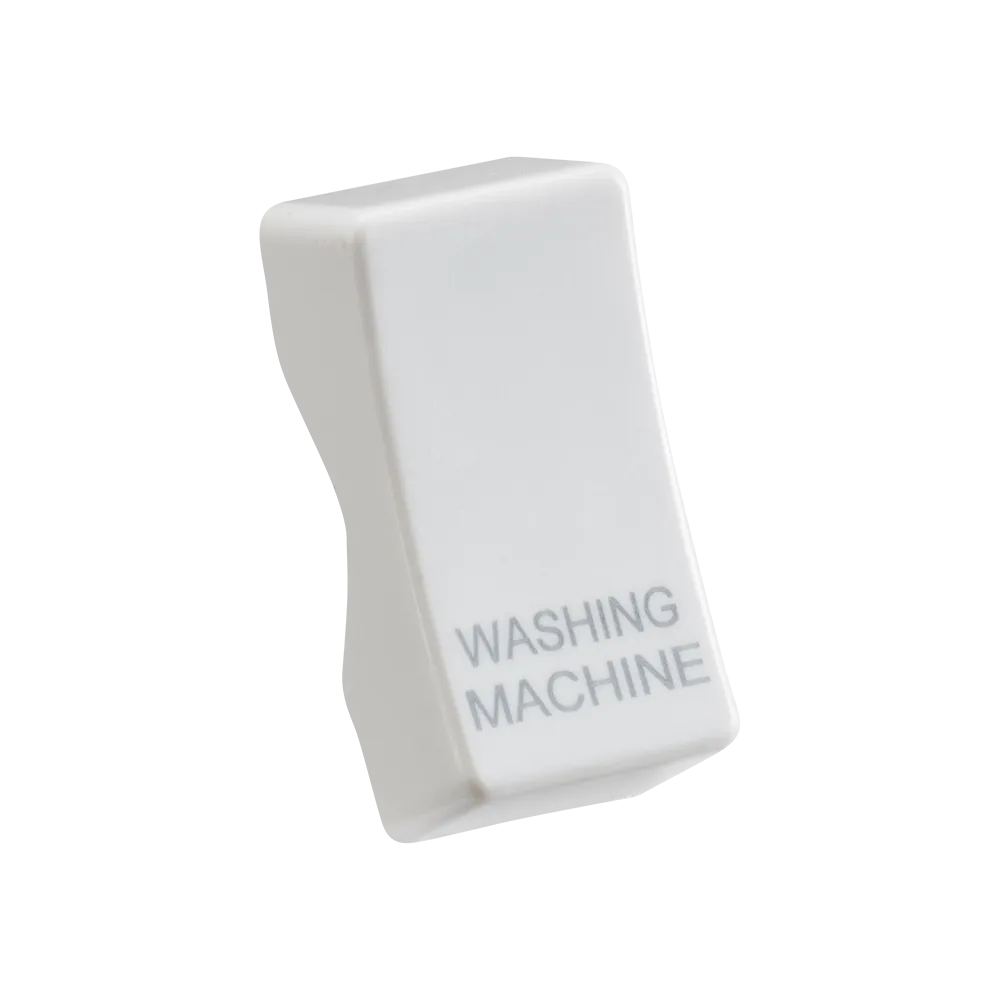 Knightsbridge CUWASH White Curved Edge Rocker Cover "WASHING MACHINE"