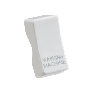Knightsbridge CUWASH White Curved Edge Rocker Cover "WASHING MACHINE"