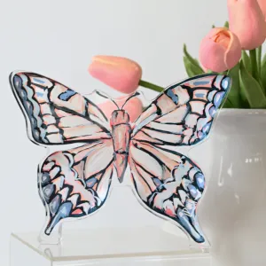 Large Neutral Acrylic Butterfly