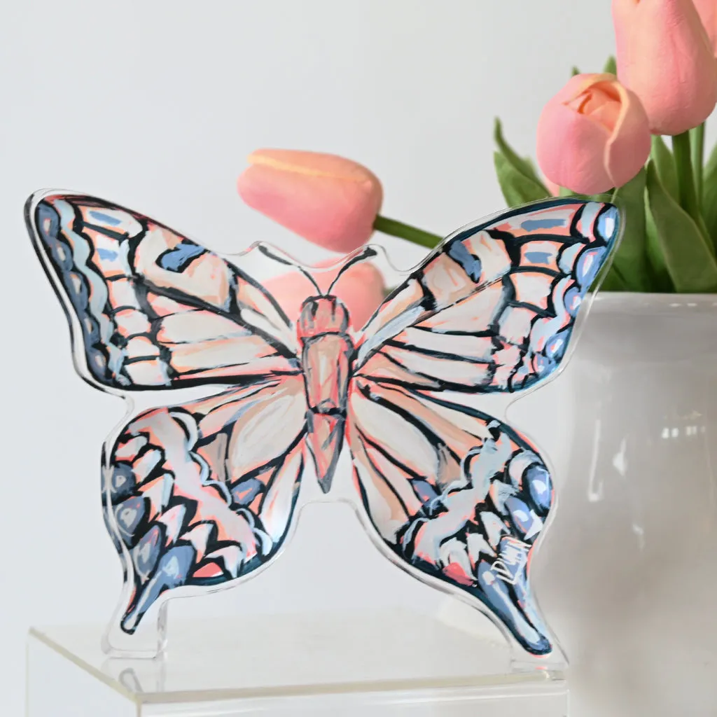 Large Neutral Acrylic Butterfly