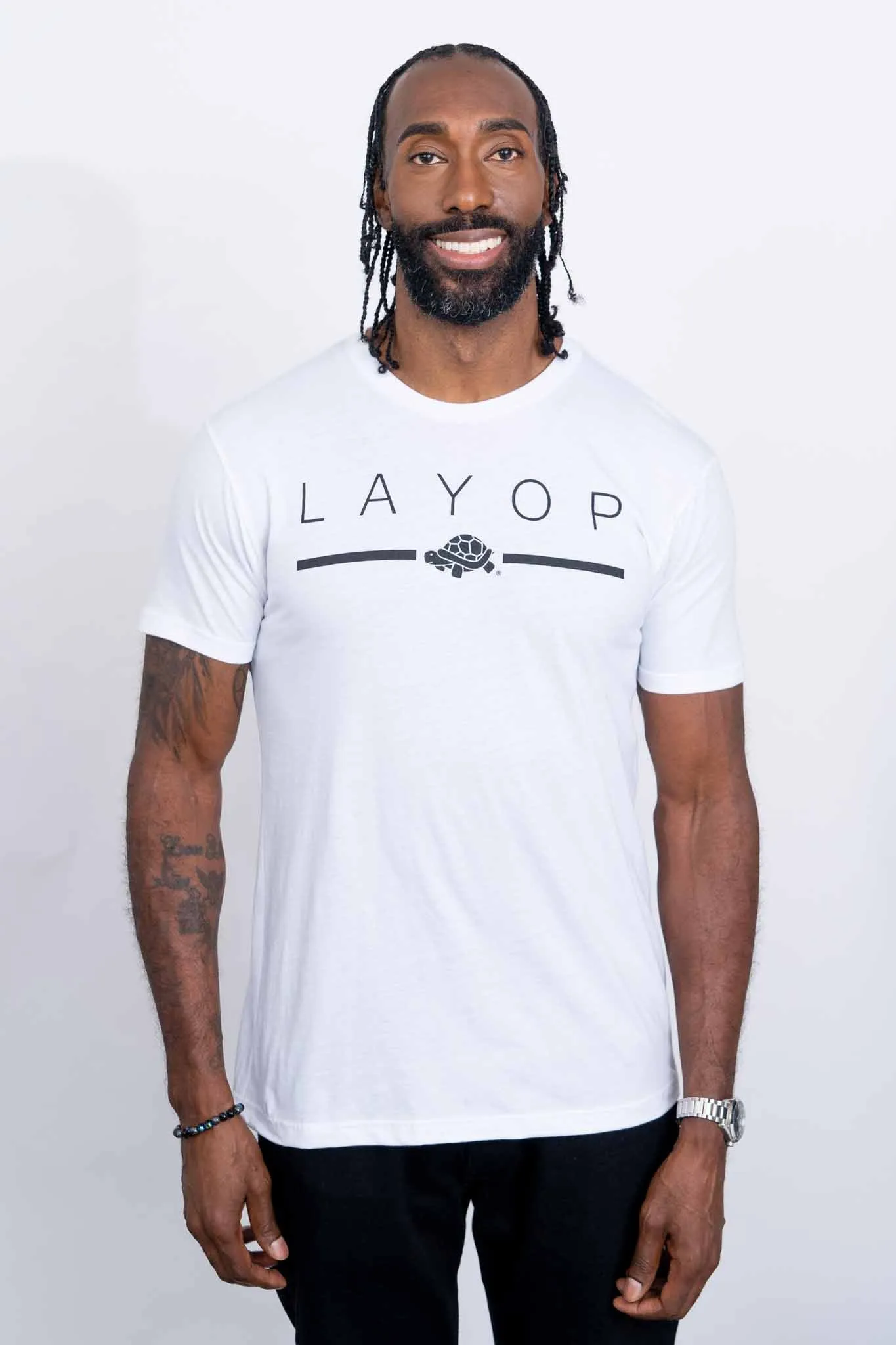 LAYOP Branded Tee- White