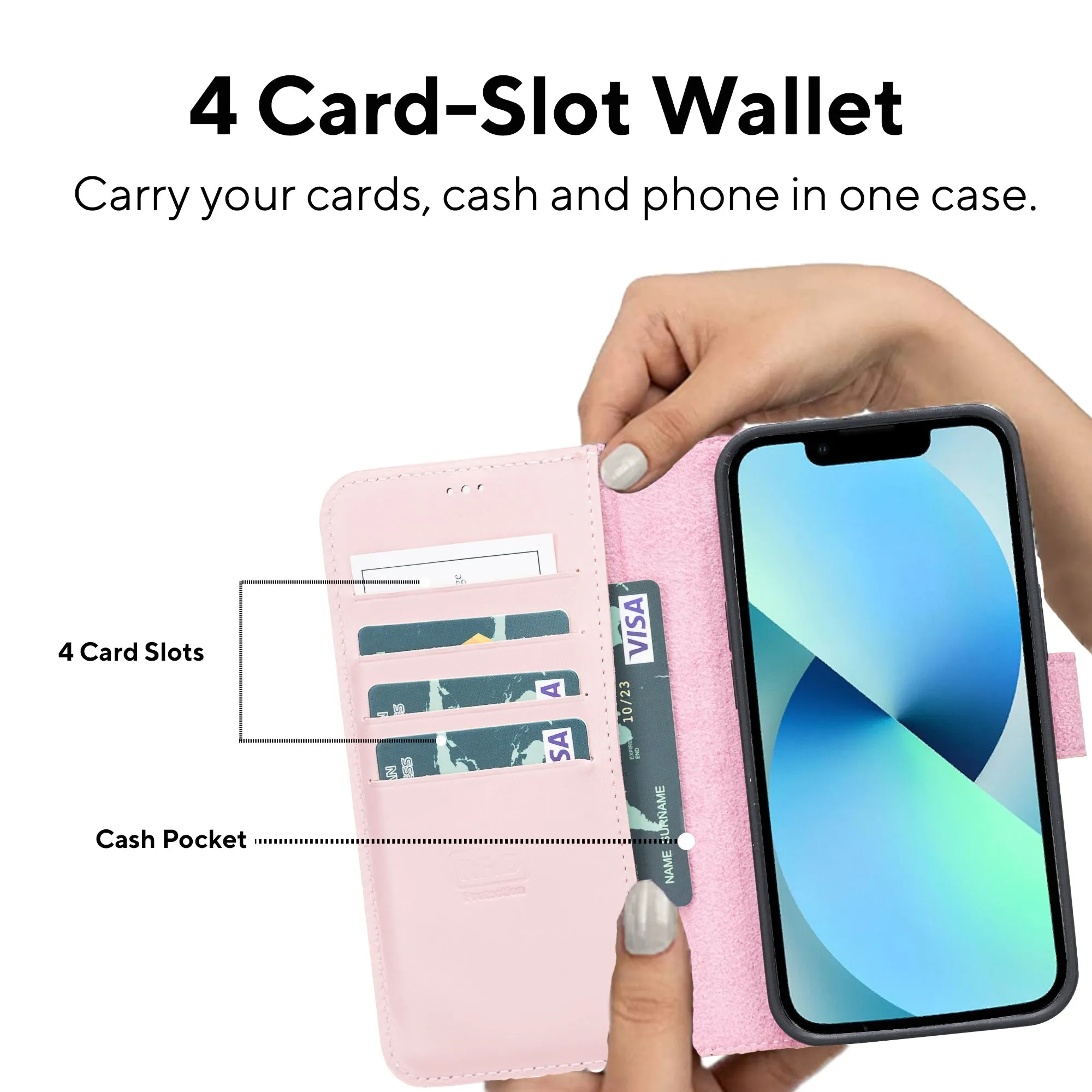 Leather Wallet Case for iPhone 13 Pro Max