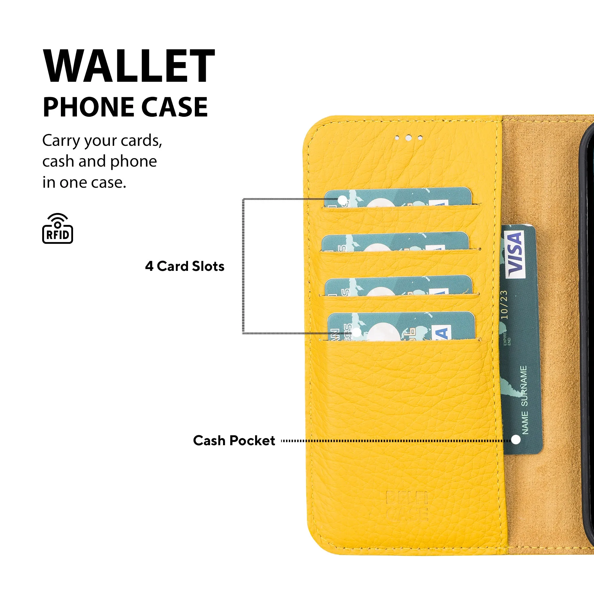 Leather Wallet Case for iPhone 13 Pro Max