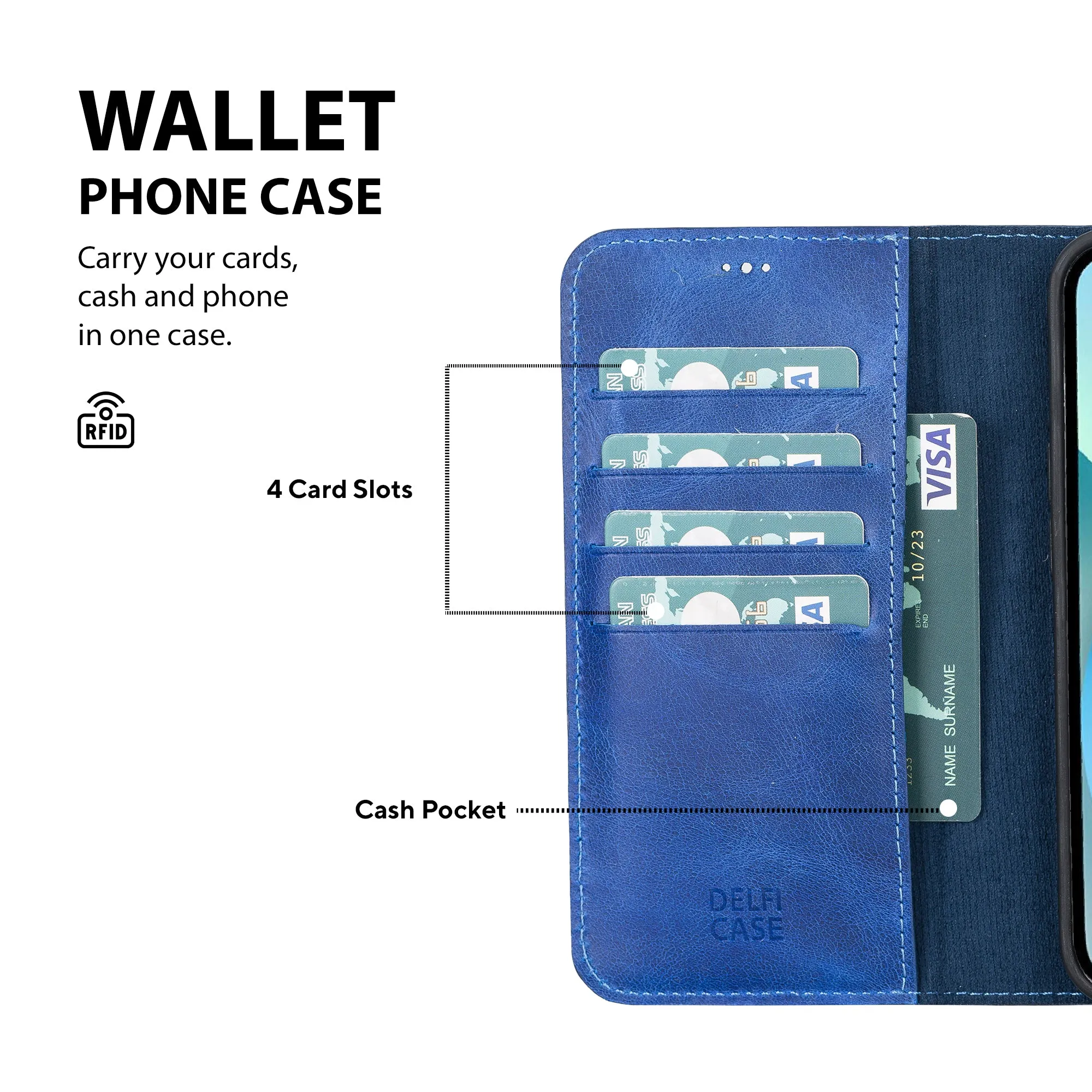 Leather Wallet Case for iPhone 13 Pro Max