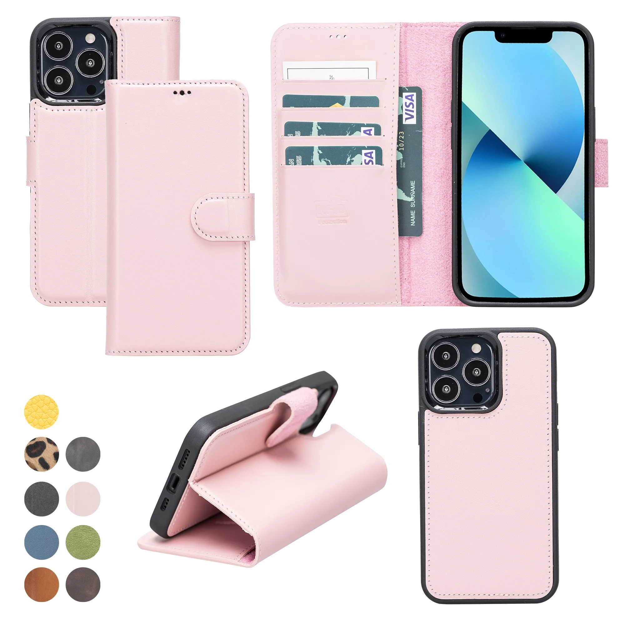 Leather Wallet Case for iPhone 13 Pro Max