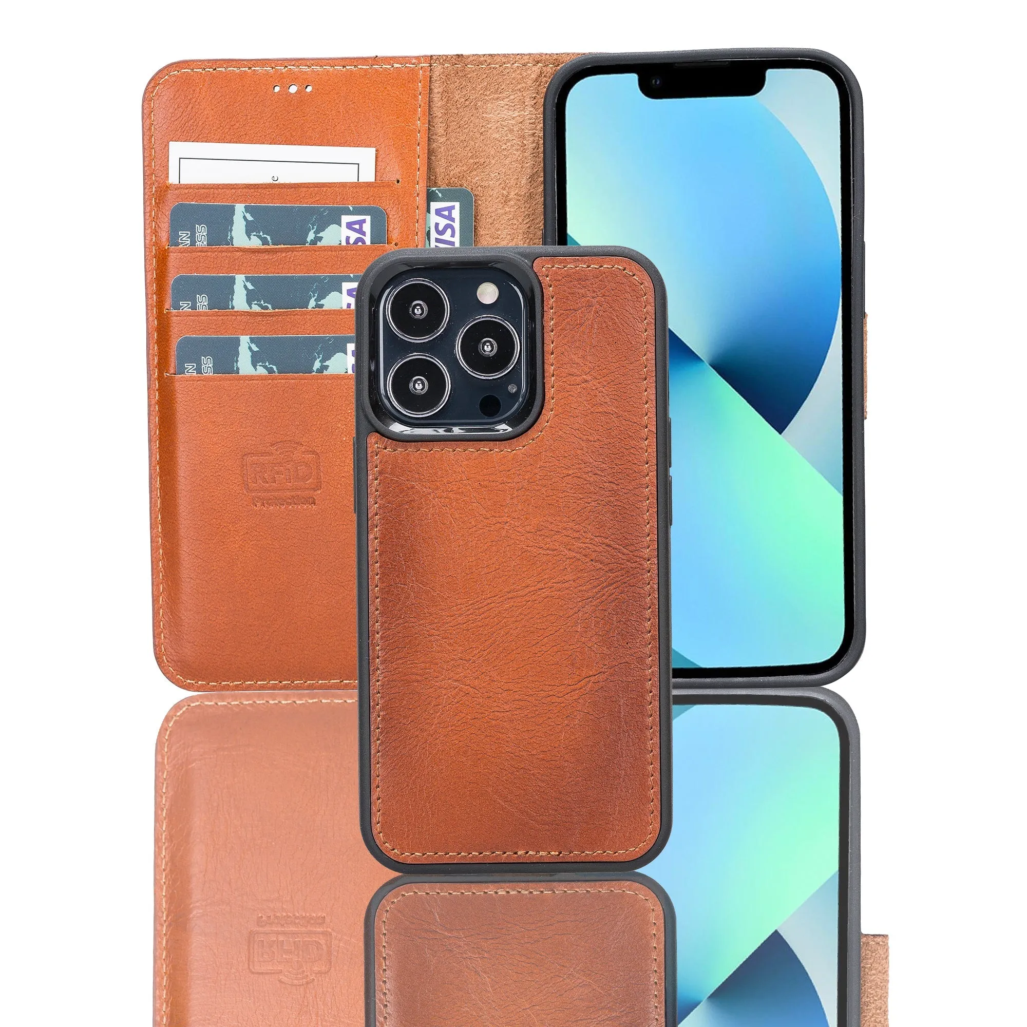 Leather Wallet Case for iPhone 13 Pro Max