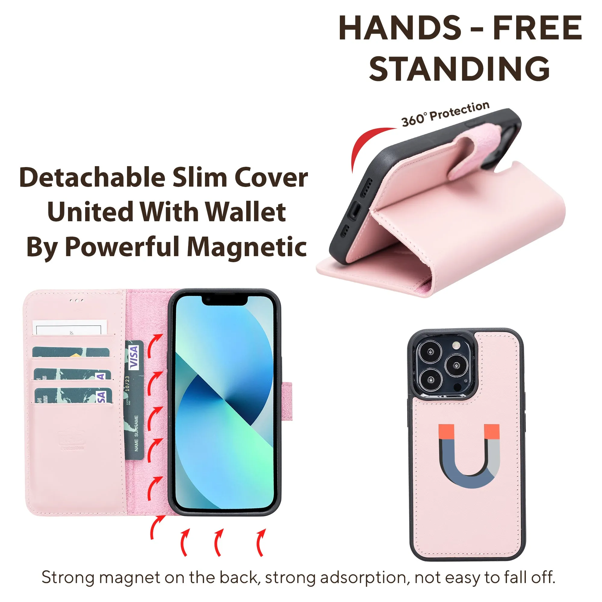 Leather Wallet Case for iPhone 13 Pro Max