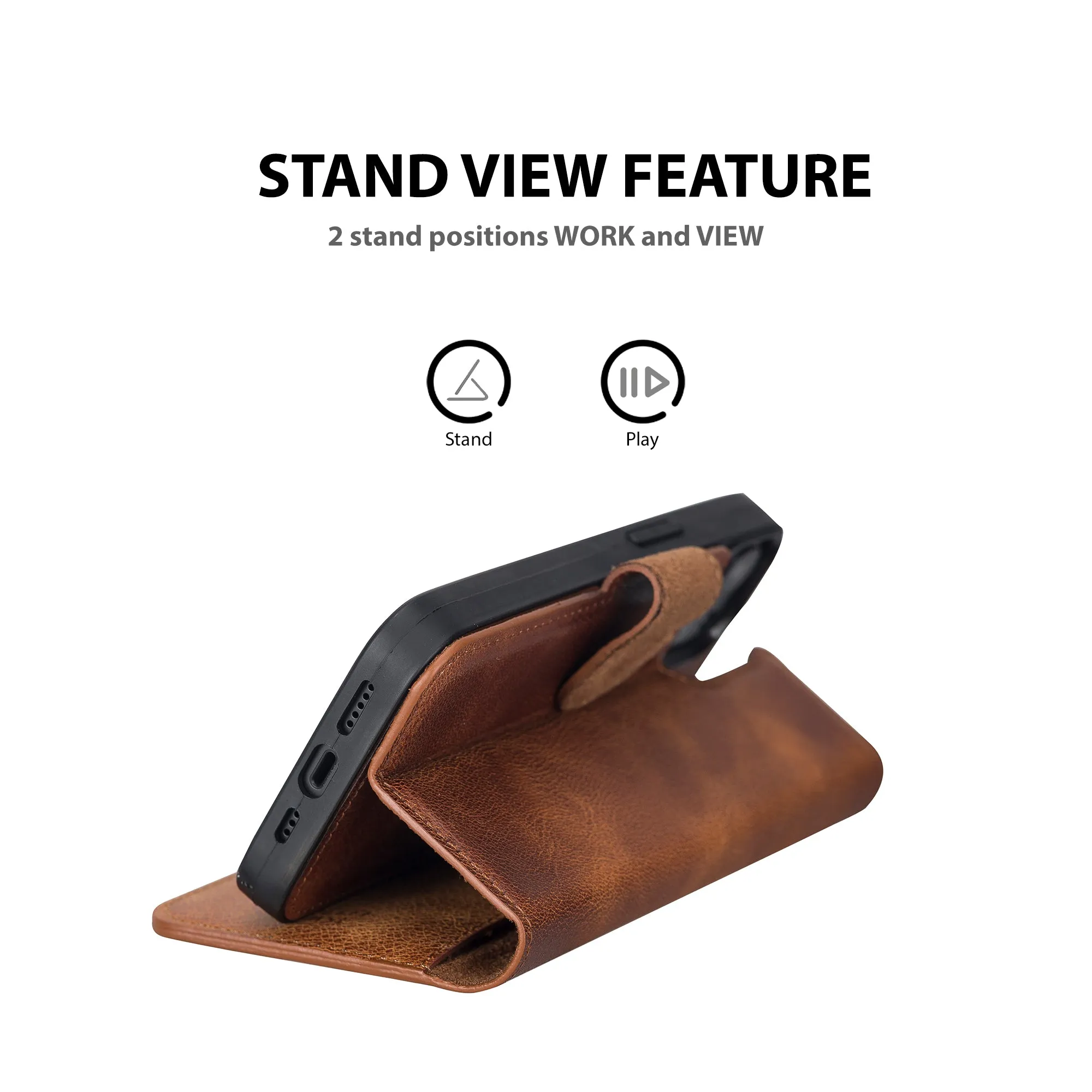Leather Wallet Case for iPhone 13 Pro Max