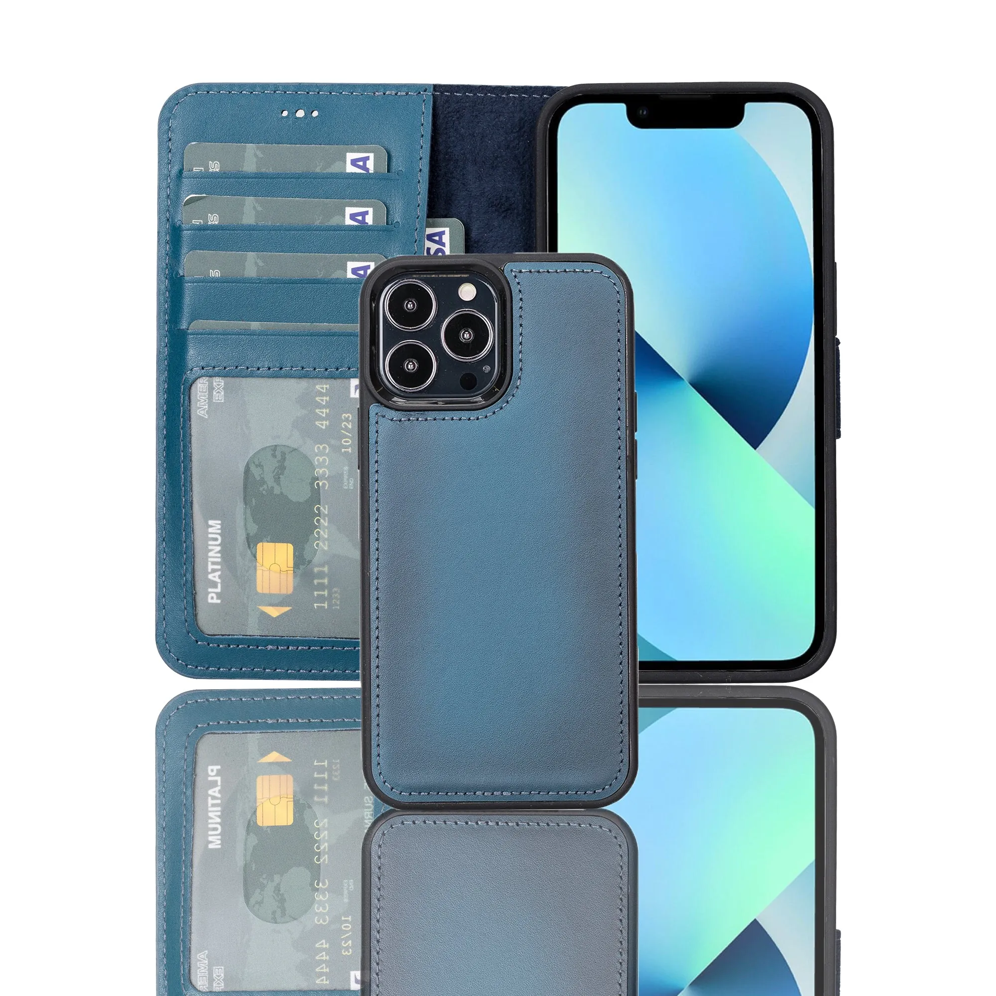 Leather Wallet Case for iPhone 13 Pro Max