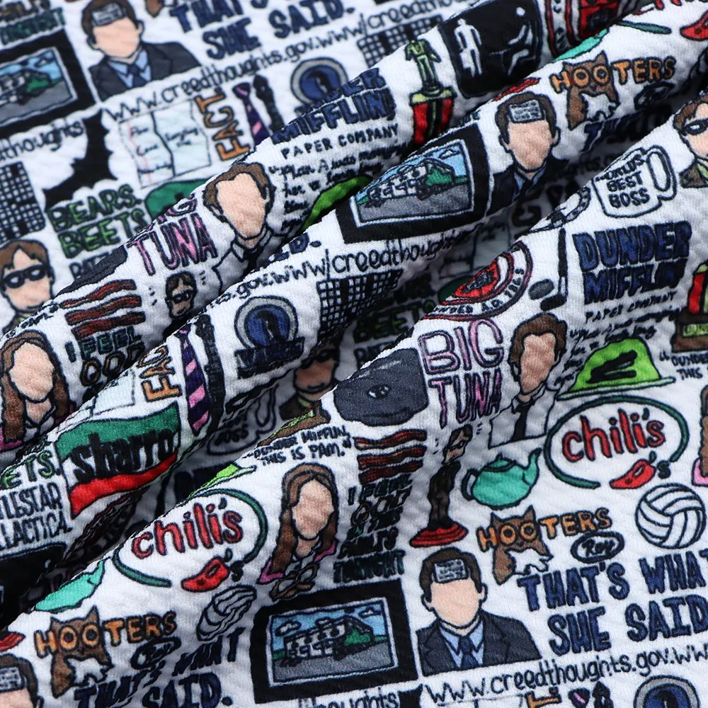 letters alphabet chili peppers printed fabric