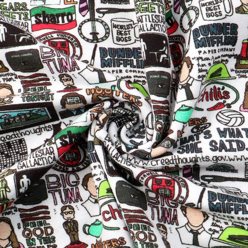 letters alphabet chili peppers printed fabric