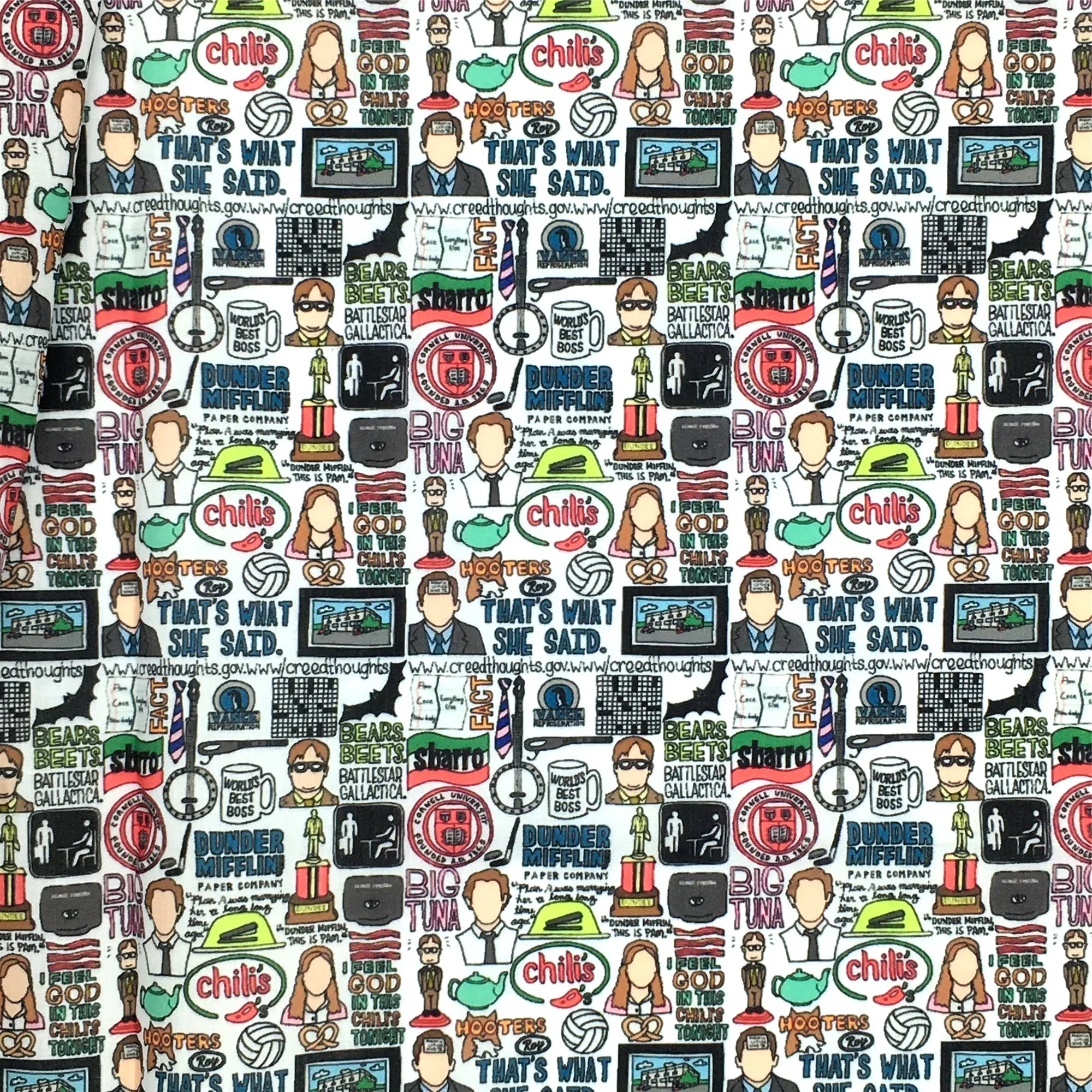 letters alphabet chili peppers printed fabric