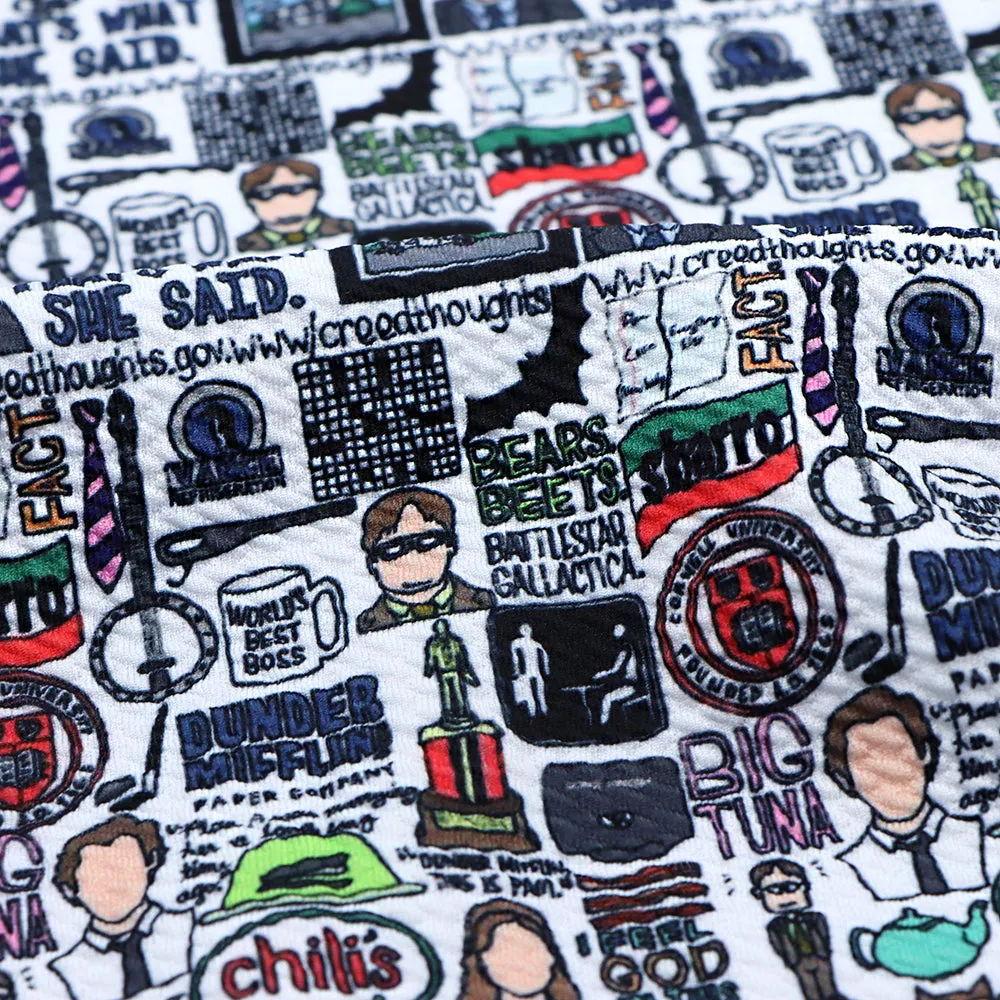 letters alphabet chili peppers printed fabric
