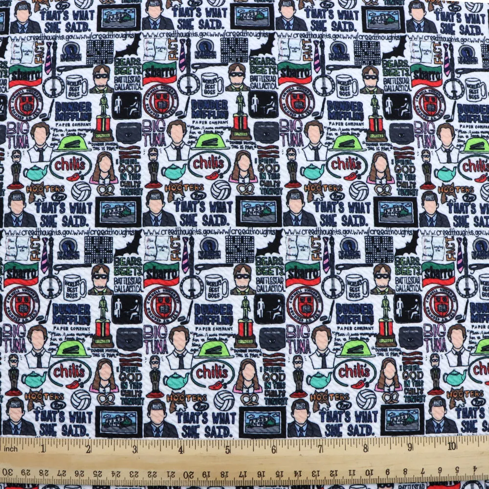 letters alphabet chili peppers printed fabric