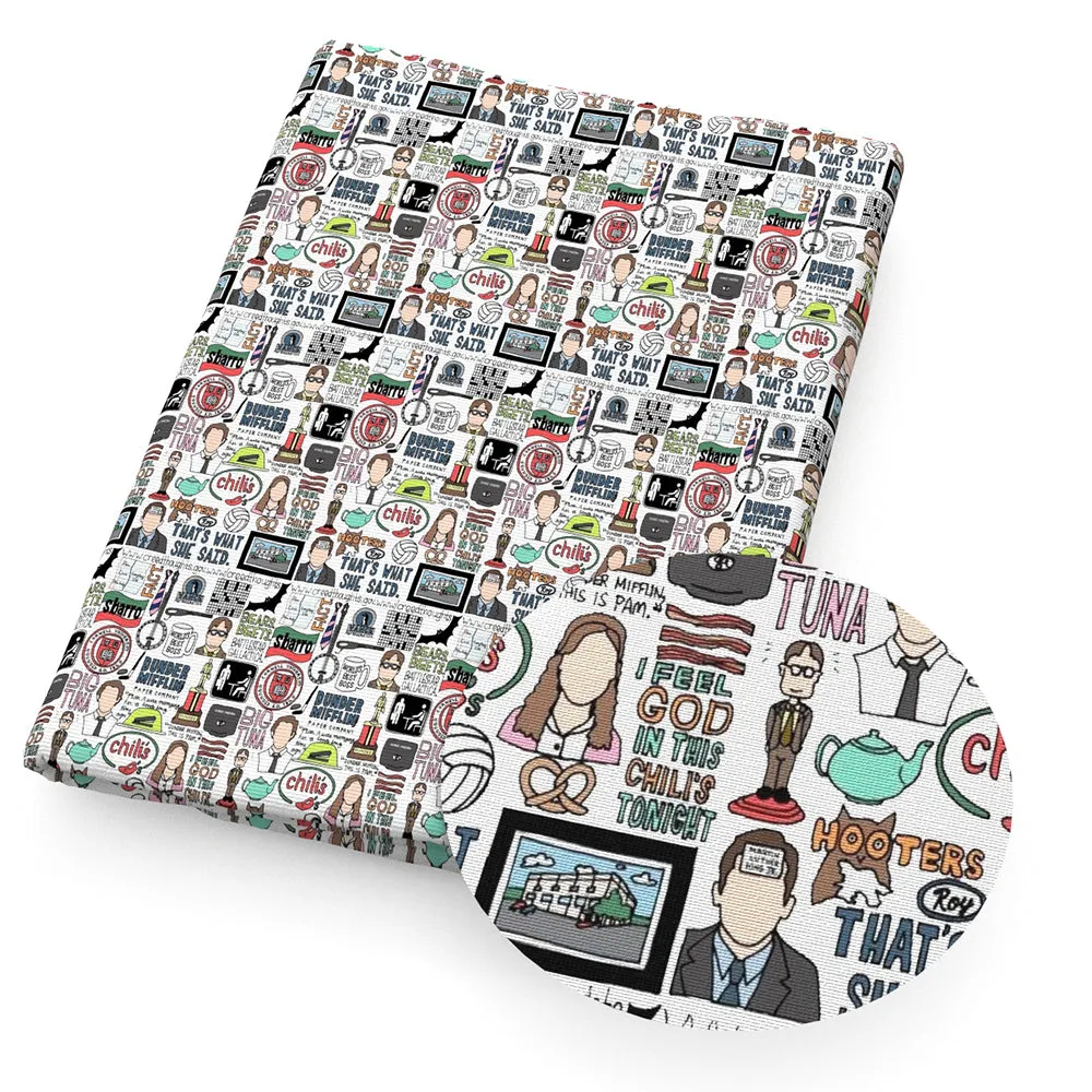 letters alphabet chili peppers printed fabric