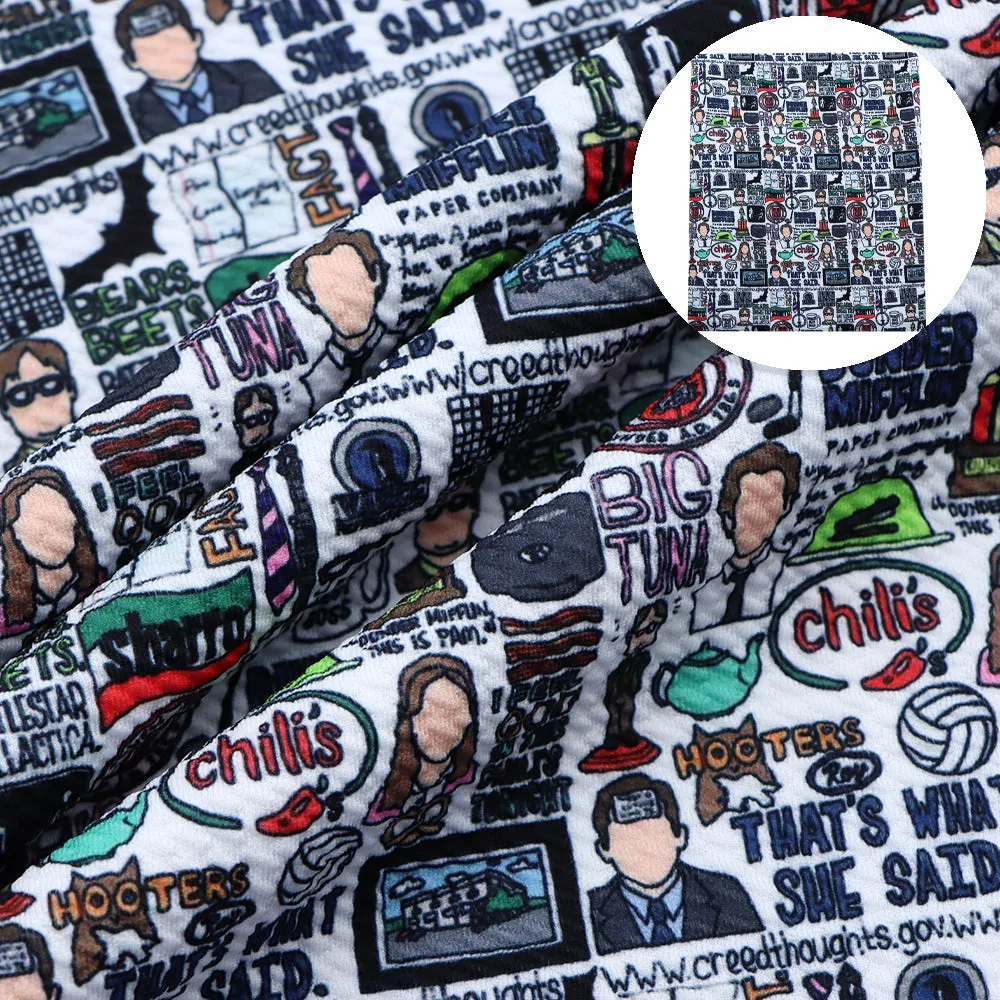 letters alphabet chili peppers printed fabric