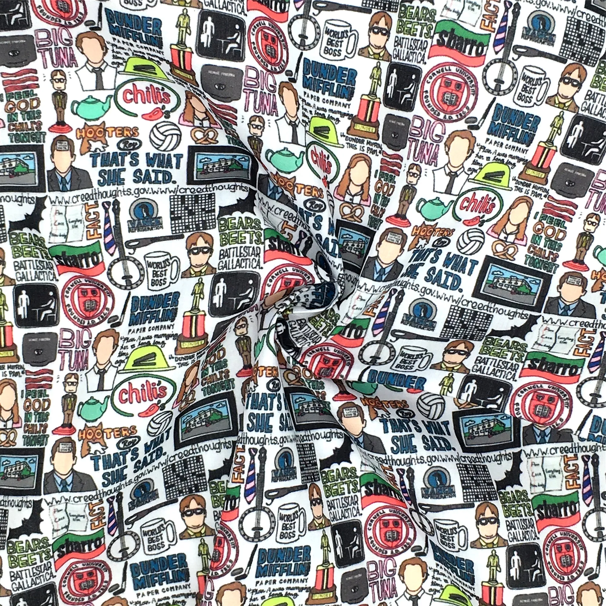 letters alphabet chili peppers printed fabric