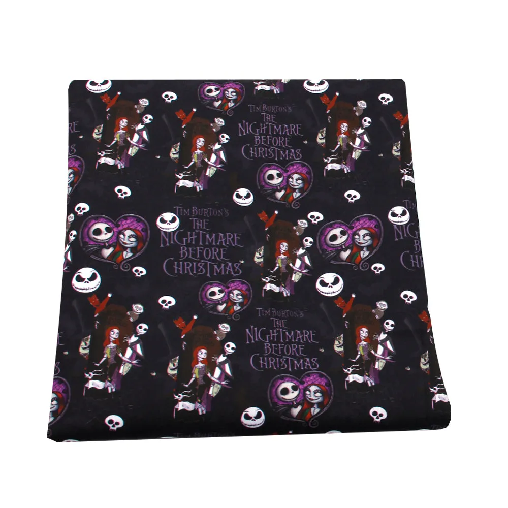 letters alphabet heart love printed fabric