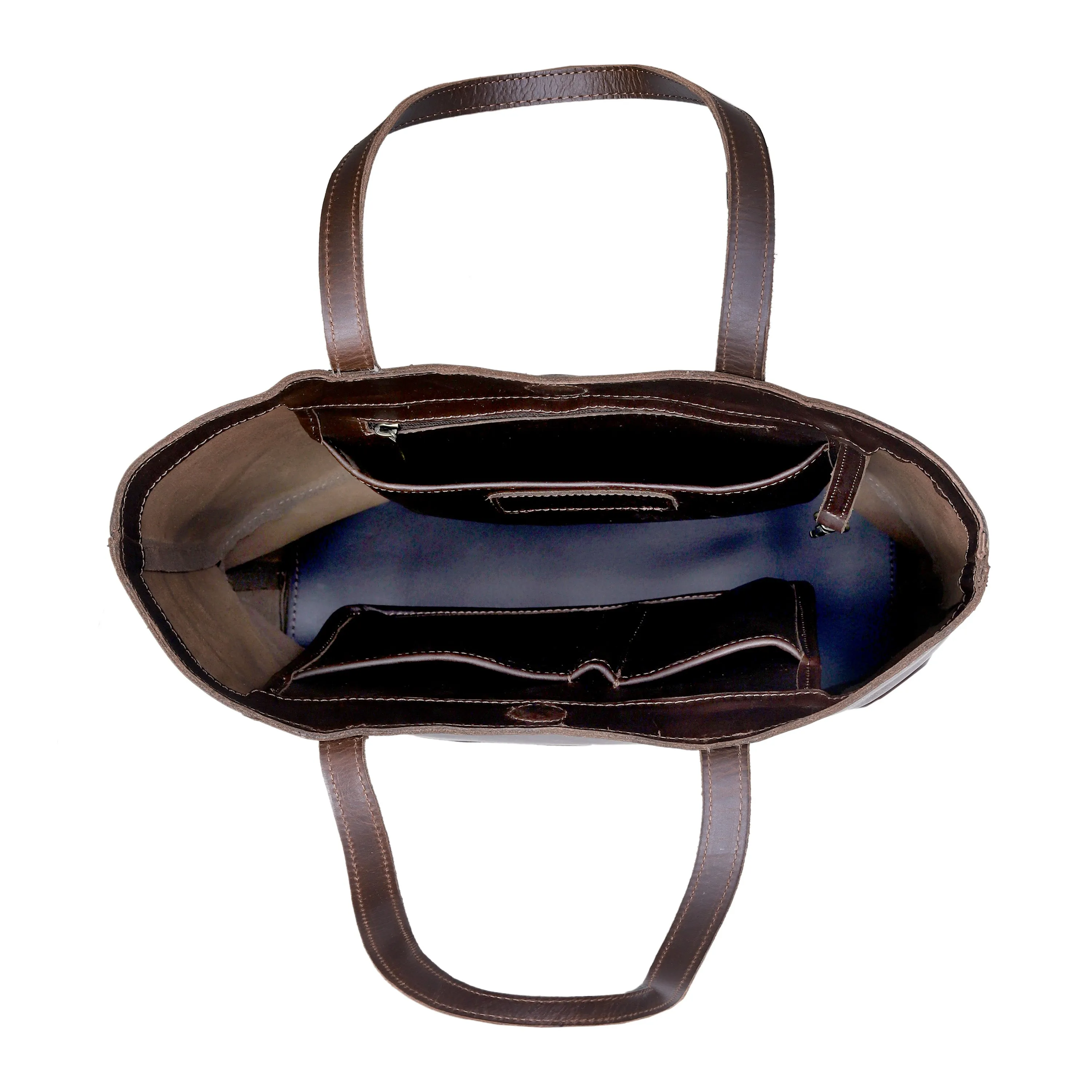 Lila Buffalo Leather Tote Bag   Wallet Set