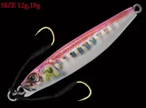 Little Jack Metal Adict 12g Type 1 jig - #03 Vertical Holo Pink Iwashi