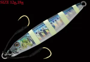 Little Jack Metal Adict 18g Type 1 jig - #08 Real Maiwashi Zebra Glow