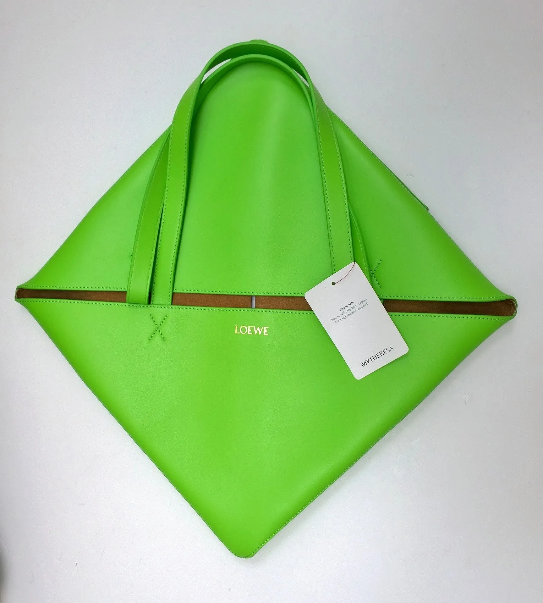 Loewe Puzzle Neon Lime Green New with Tags
