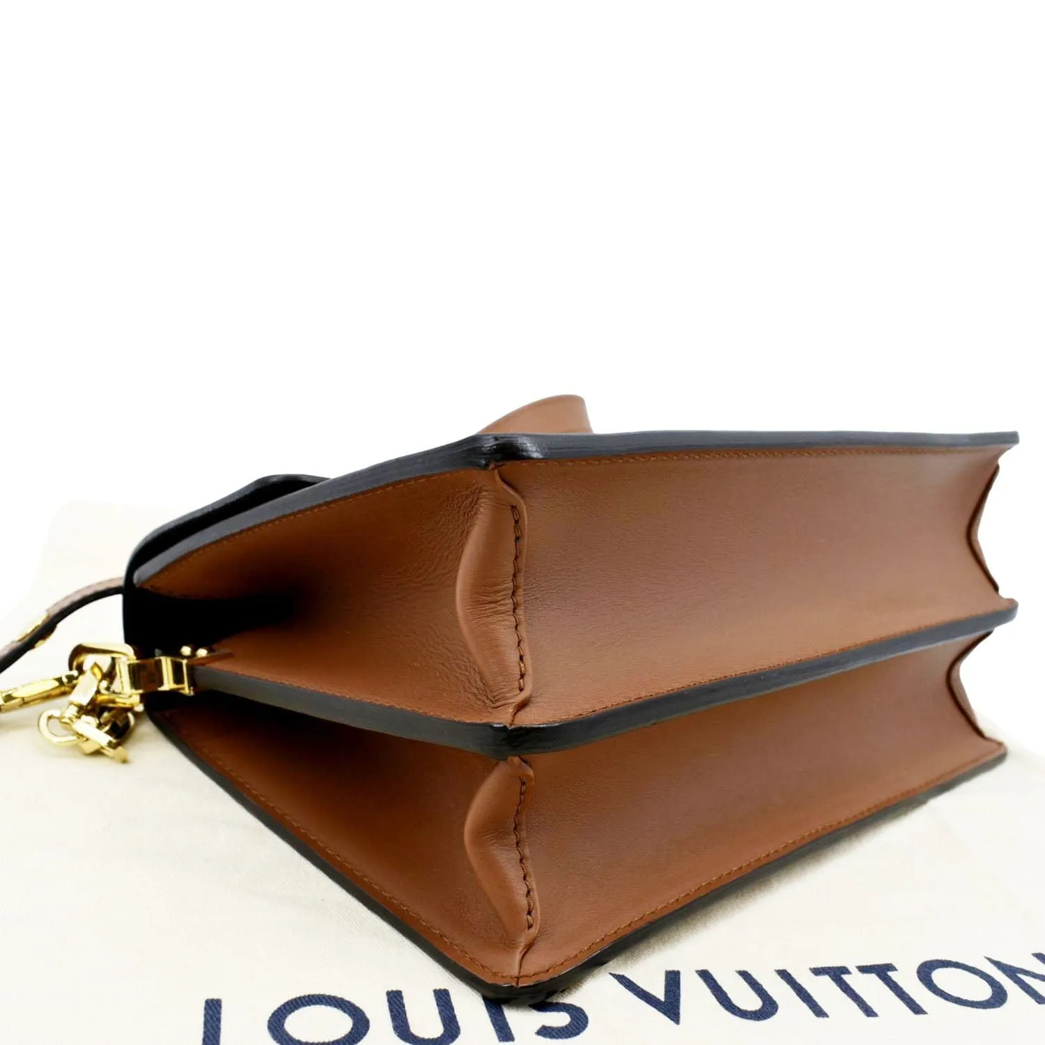 LOUIS VUITTON Dauphine MM Monogram Reverse Canvas Shoulder Bag Brown