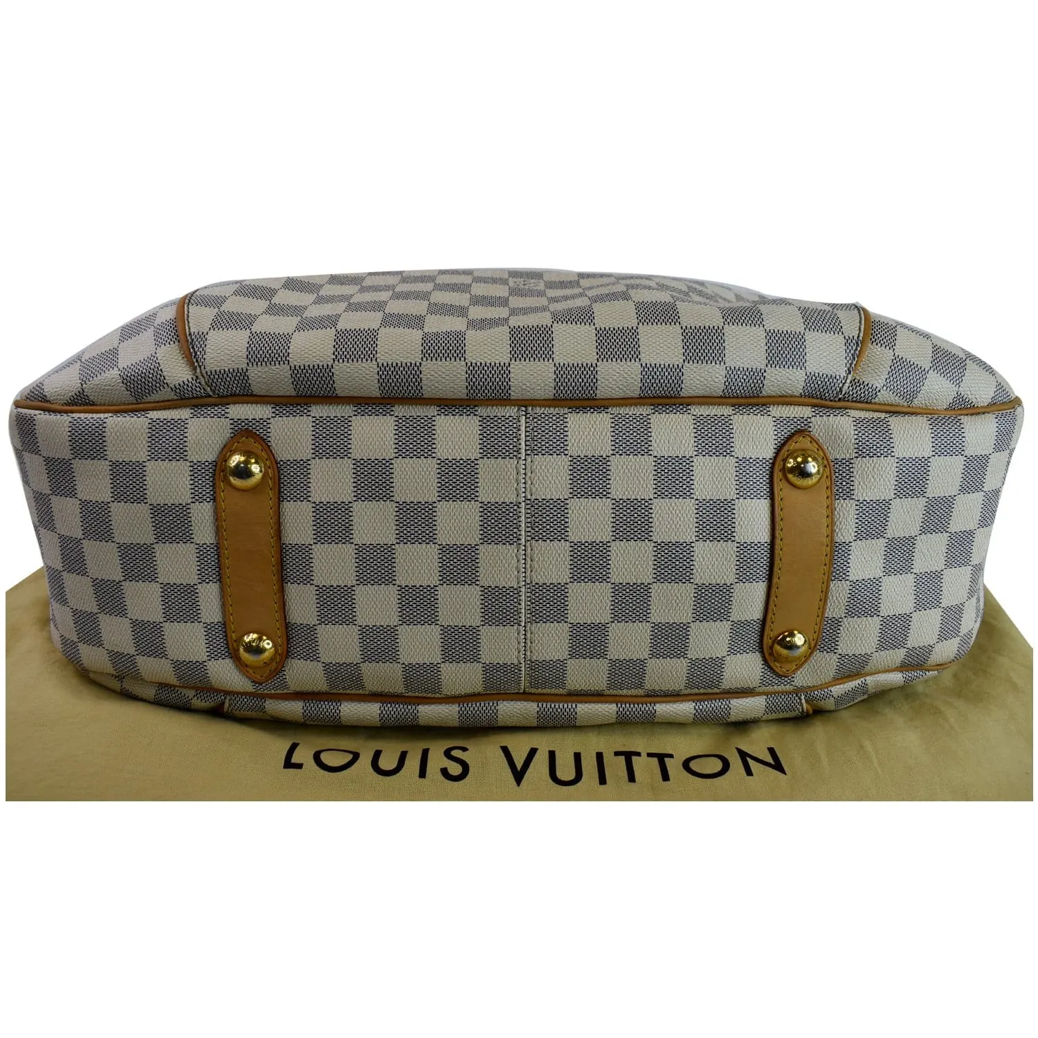 LOUIS VUITTON Galliera GM Damier Azur Shoulder Bag White