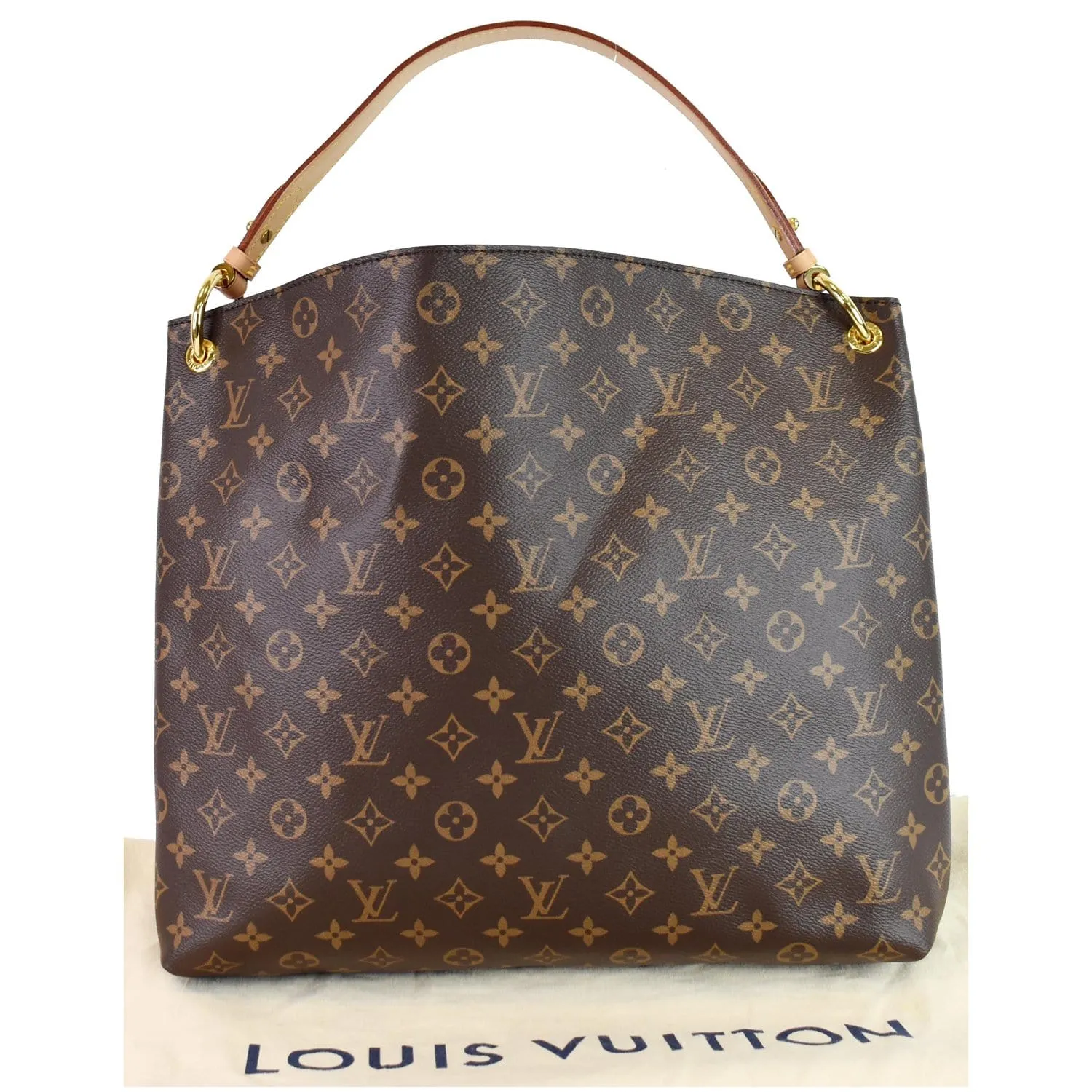 LOUIS VUITTON Graceful MM Monogram Canvas Shoulder Bag Brown